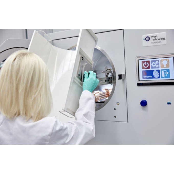 Incinta de relevare urme papilare prin depunere de vapori de metal in camera vidata - capacitate peste 100L